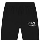 بنطلون أولاد رياضي بالشعار باللون الأسود, 1, hi-res