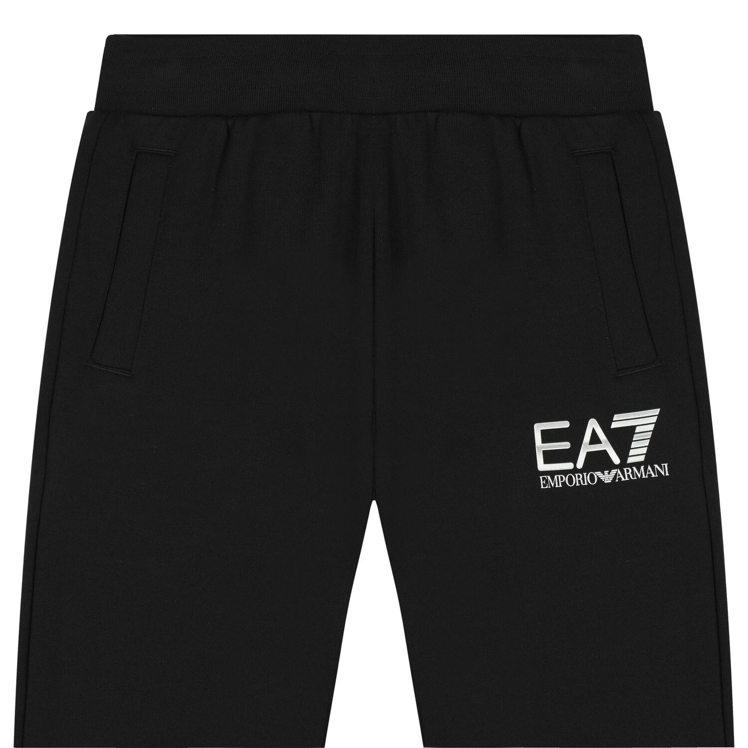 بنطلون أولاد رياضي بالشعار باللون الأسود, 1, hi-res image number null