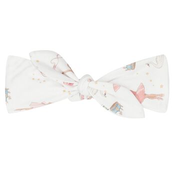 Baby Girls White & Pink Opera Headband