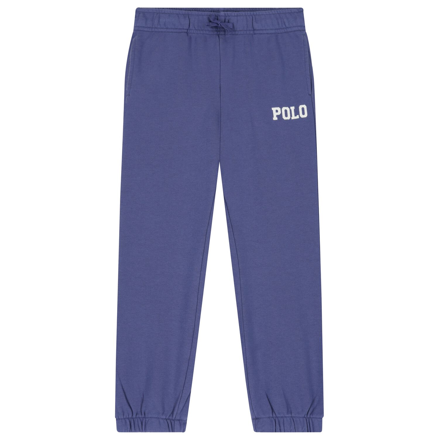 Boys Blue Cotton Jersey Joggers, 1, hi-res