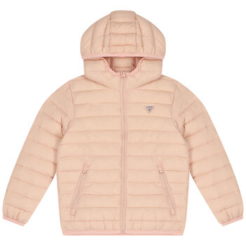 Pink Logo Puffer Jacket