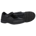 أحذية جلدية سوداء للبنات, 1, hi-res