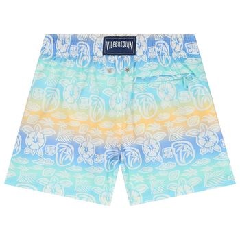 Boys Muti-Colored Logo Swim Shorts