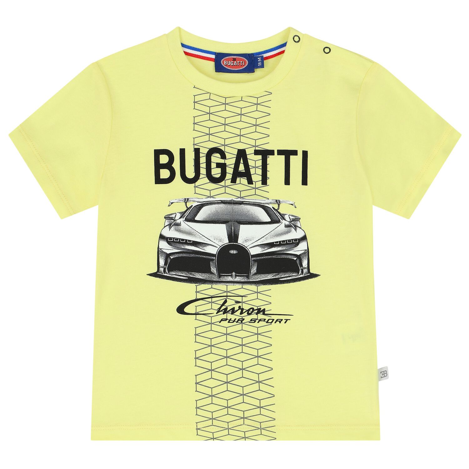 تيشيرت أولاد بالشعار باللون الأصفر, 2, hi-res