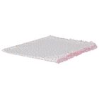 Baby Girls White & Pink Heart Blanket, 1, hi-res