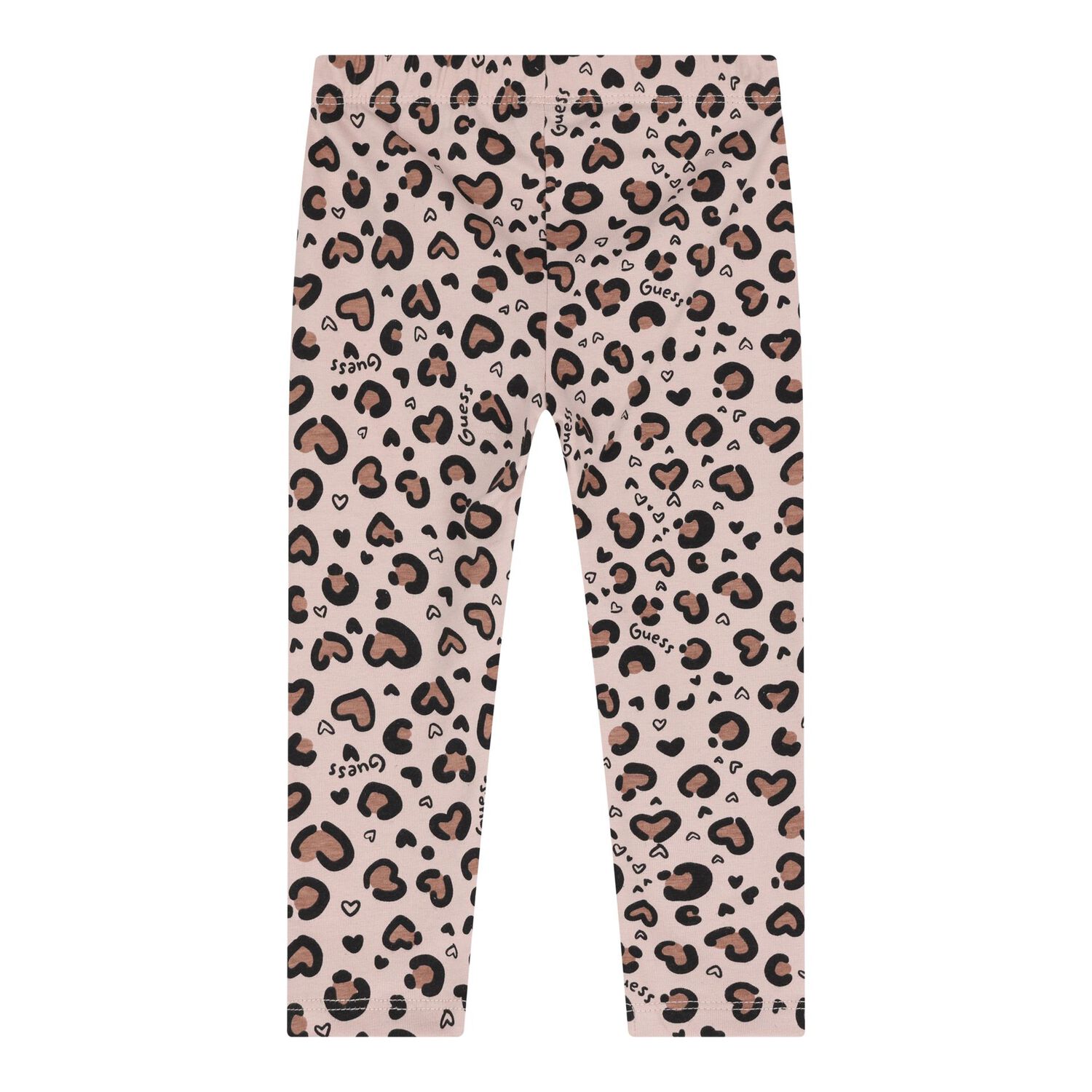 طقم ليجنز بناتي صغير باللونين العنابي والبيج, 1, hi-res