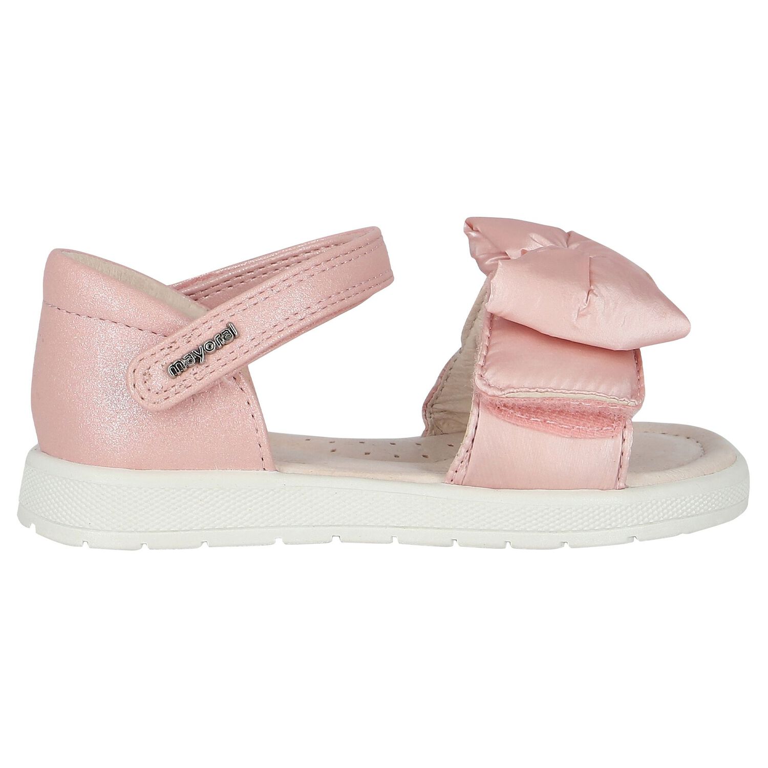Younger Girls Pink Bow Sandals, 1, hi-res image number null