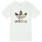 White Trefoil Logo T-Shirt, 1, hi-res
