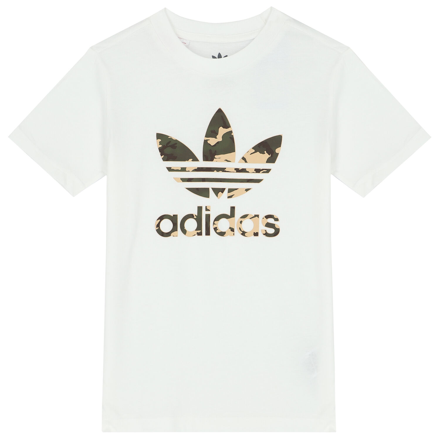 White Trefoil Logo T-Shirt, 1, hi-res image number null