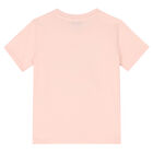 تيشيرت بطبعة نمر باللون الوردي للبنات, 2, hi-res