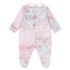 Baby Girls Pink & Blue Geo Map Babygrow Gift Set, 2, hi-res