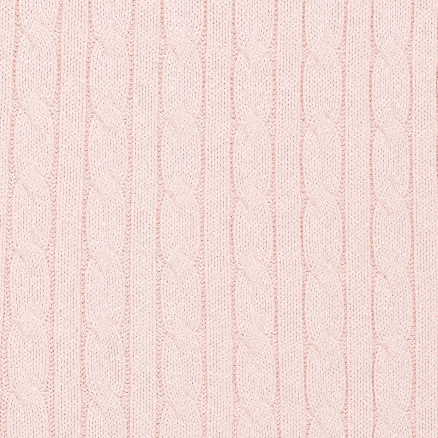 بطانية وردية محبوكة للرضّع البنات بشعار, 1, hi-res