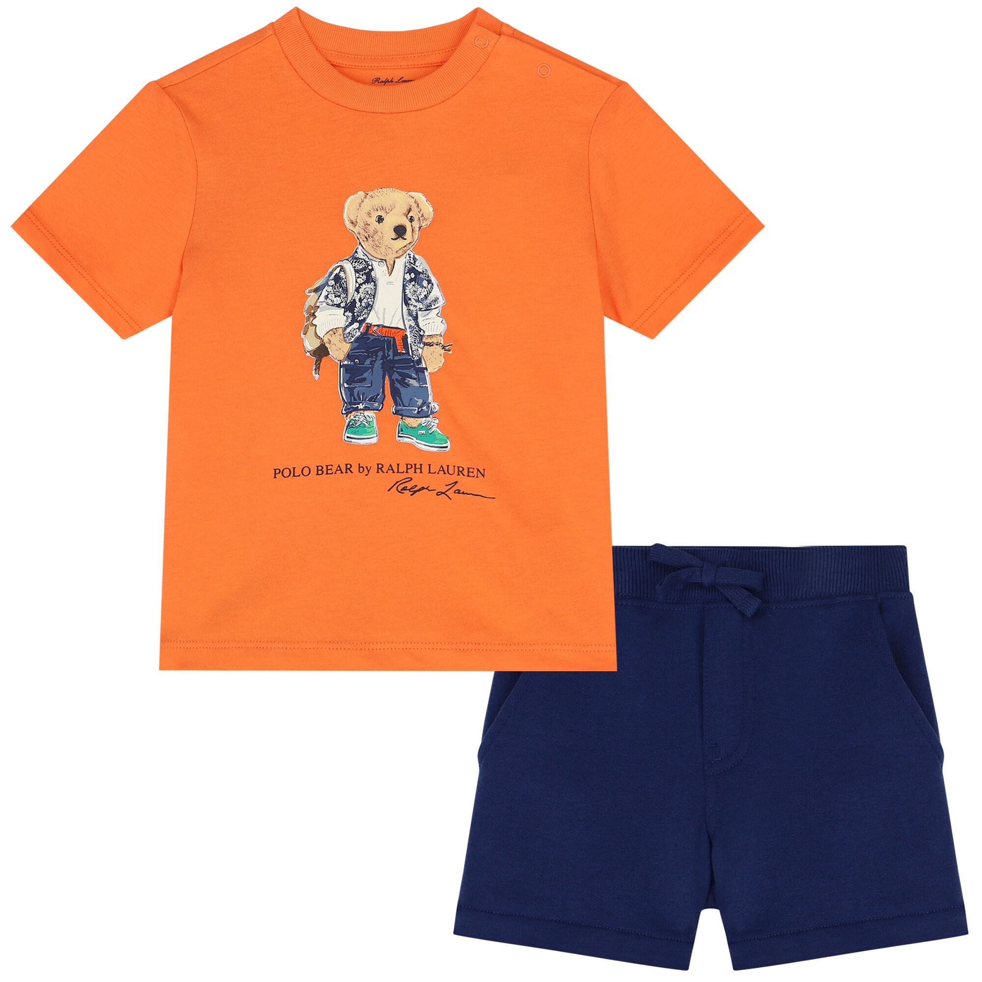 Baby polo shorts hot sale
