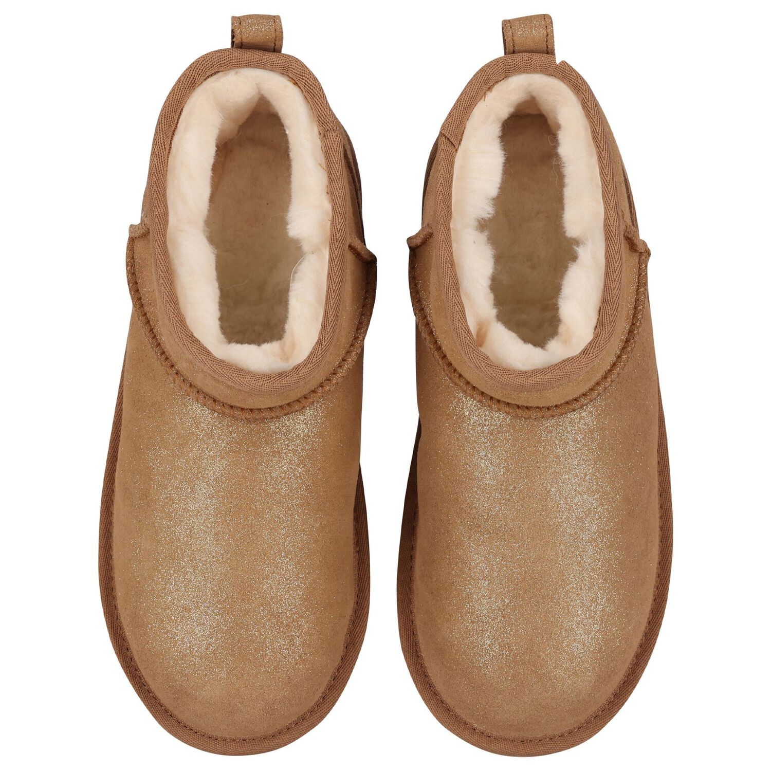 Girls Beige Classic Ultra Mini Suede Boots , 1, hi-res