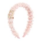 عصابة رأس وردية مكشكشة للبنات, 1, hi-res