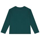 Boys White & Green Long Sleeve Top, 1, hi-res