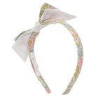 ربطة رأس للبنات باللون العاجي و الوردى, 1, hi-res