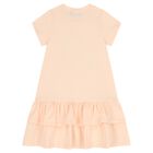 Girls Pink Butterflies Logo Dress, 2, hi-res