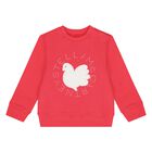 Younger Girls Pink Logo Sweatshirt, 1, hi-res