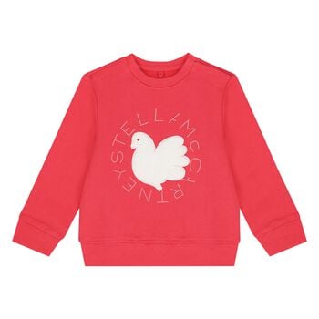 Younger Girls Pink Logo Sweatshirt