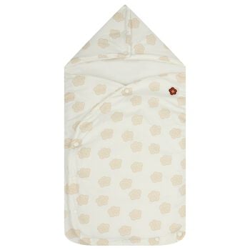 Ivory & Beige Boke Flower Reversible Baby Nest