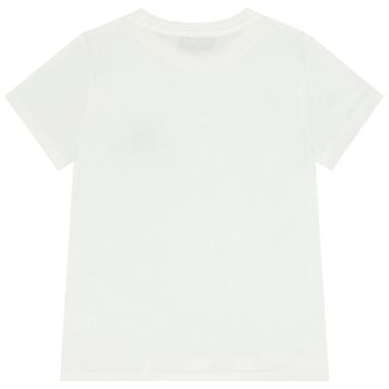 White Teddy Bear Logo T-Shirt