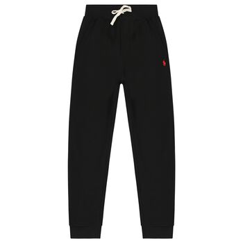 Boys Black Logo Joggers