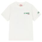 Boys White Logo T-Shirt, 1, hi-res