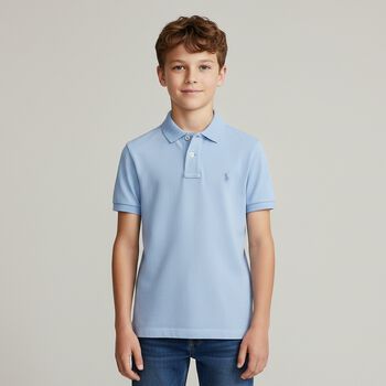 Boys Blue Logo Polo Shirt, 1 Boys Blue Logo Polo Shirt