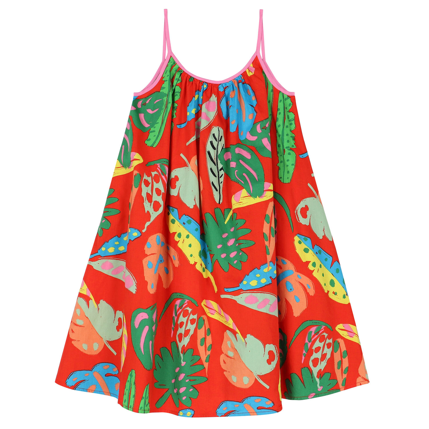 فستان بطبعة باللون الأحمر, 1, hi-res image number null