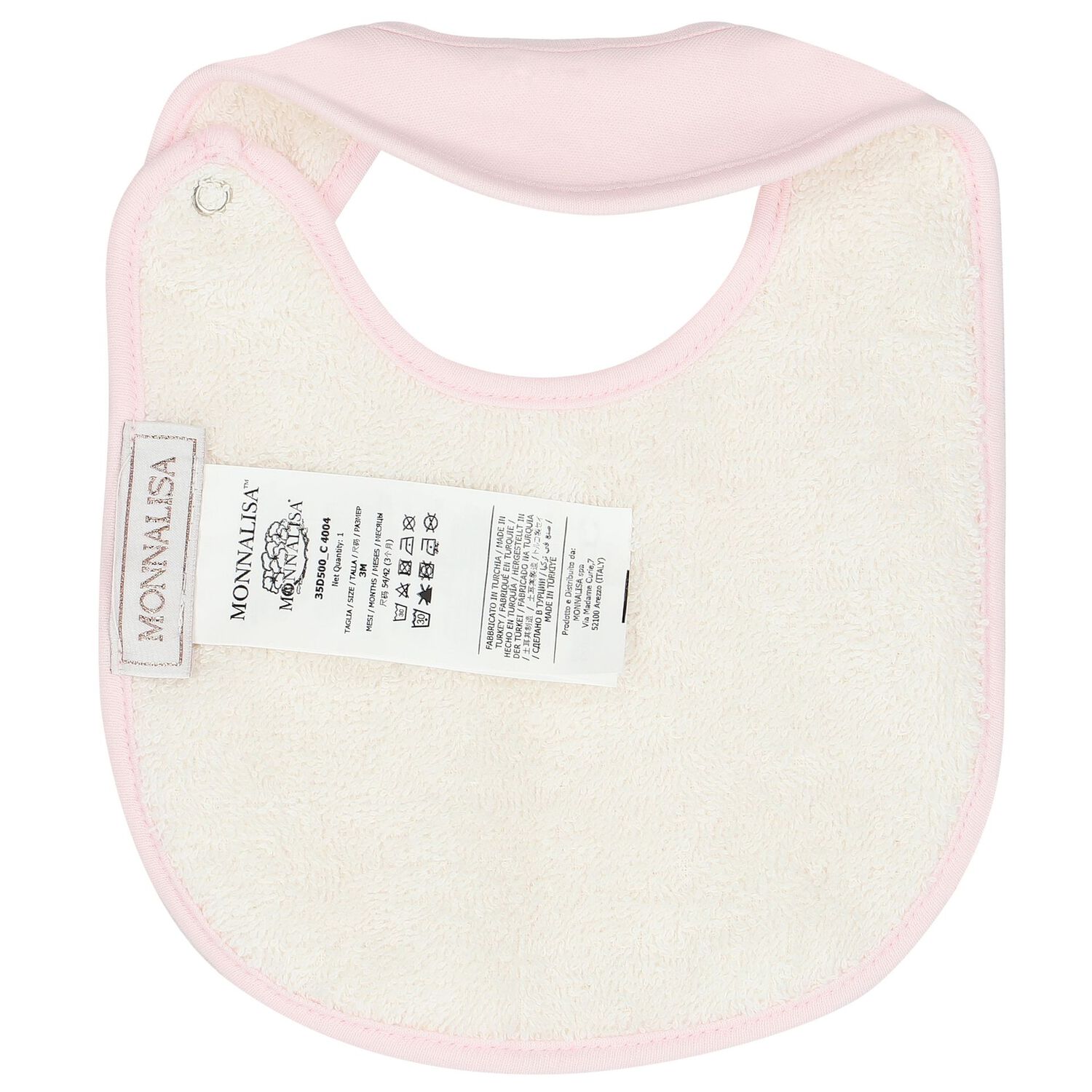 طقم بنات أفرول باللون العاجي والوردي, 1, hi-res