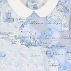Baby Boys Ivory & Blue Geo Map Babygrow Gift Set, 1, hi-res
