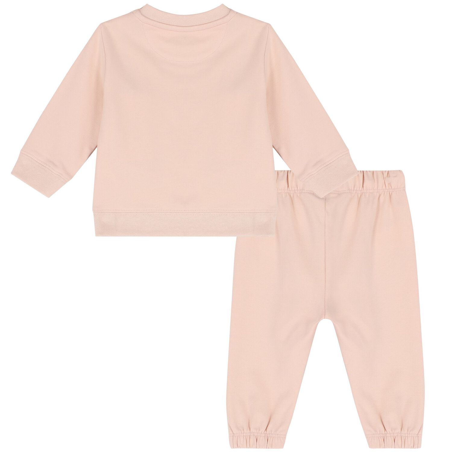 Baby Girls Pink Logo Tracksuit, 2, hi-res image number null