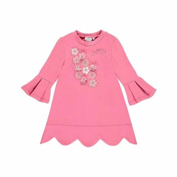 Girls Pink Cotton Dress