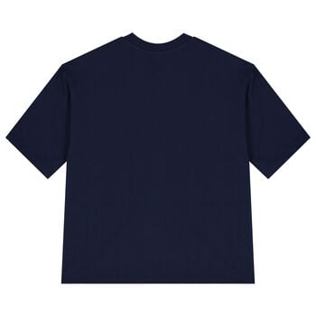 تيشيرت أولاد بالشعار  باللون الكحلي