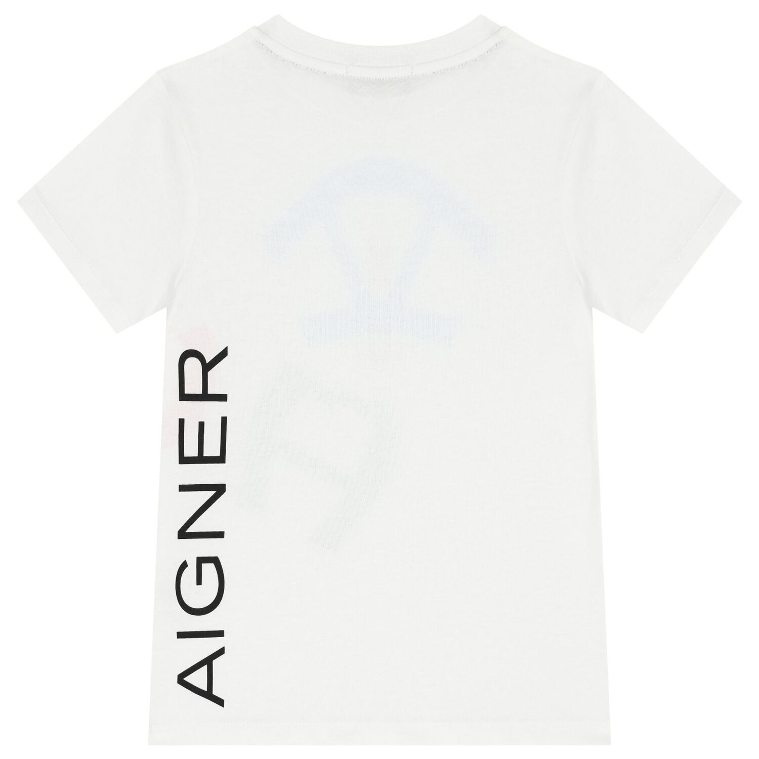 تيشيرت أولاد بالشعار باللون الأبيض, 1, hi-res image number null