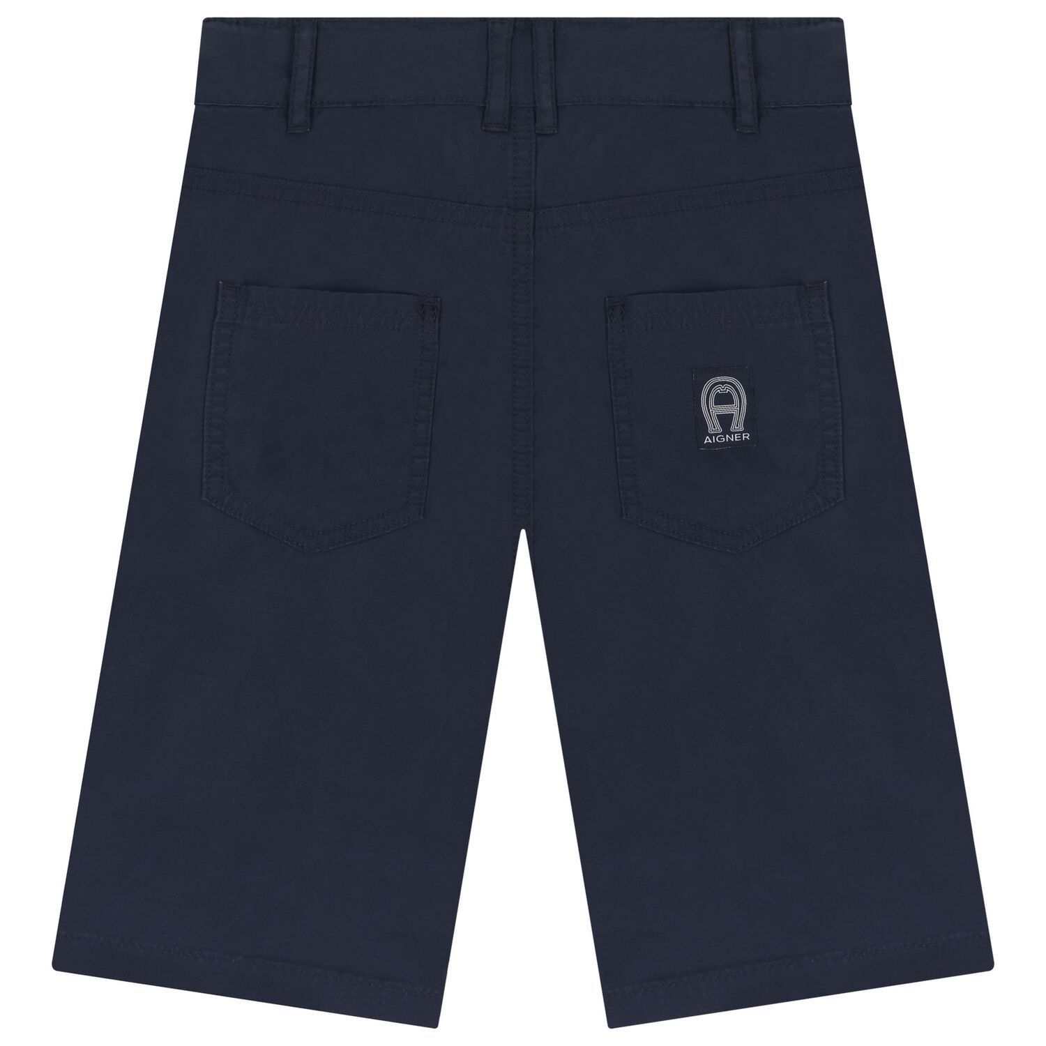 Boys Navy Blue Logo Shorts, 3, hi-res