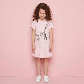 Girls Pink Bag Dress