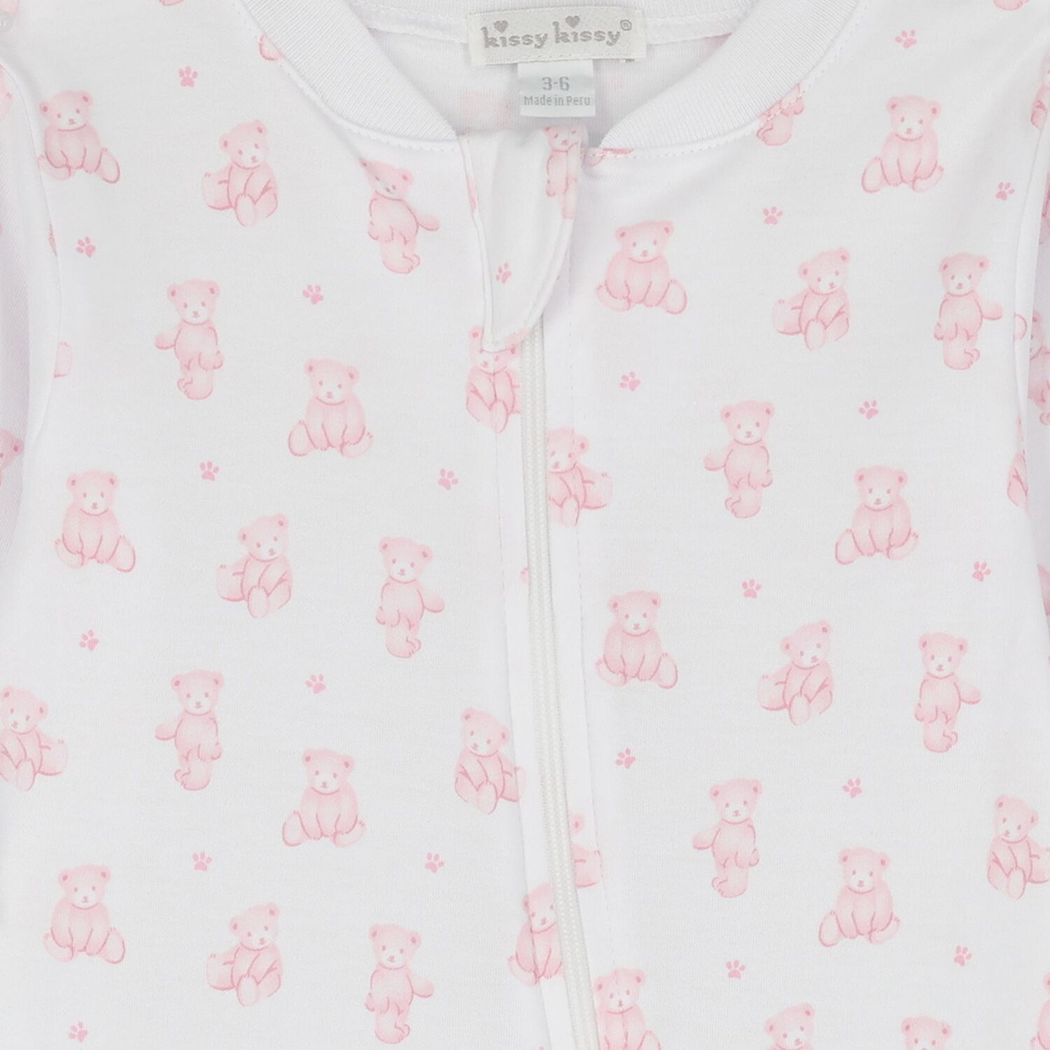Baby Girls White & Pink Teddy Bear Babygrow Gift Set , 1, hi-res