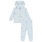 Baby Boys Blue Logo Tracksuit, 1, hi-res