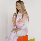 Girls Pink & Orange Logo Leggings, 4, hi-res