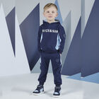 Boys Navy Blue Logo Tracksuit, 1, hi-res