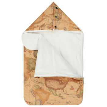 Beige & Ivory Geo Map Baby Nest