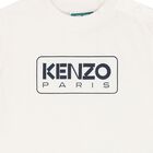 Younger White & Navy Blue Logo T-Shirt, 2, hi-res