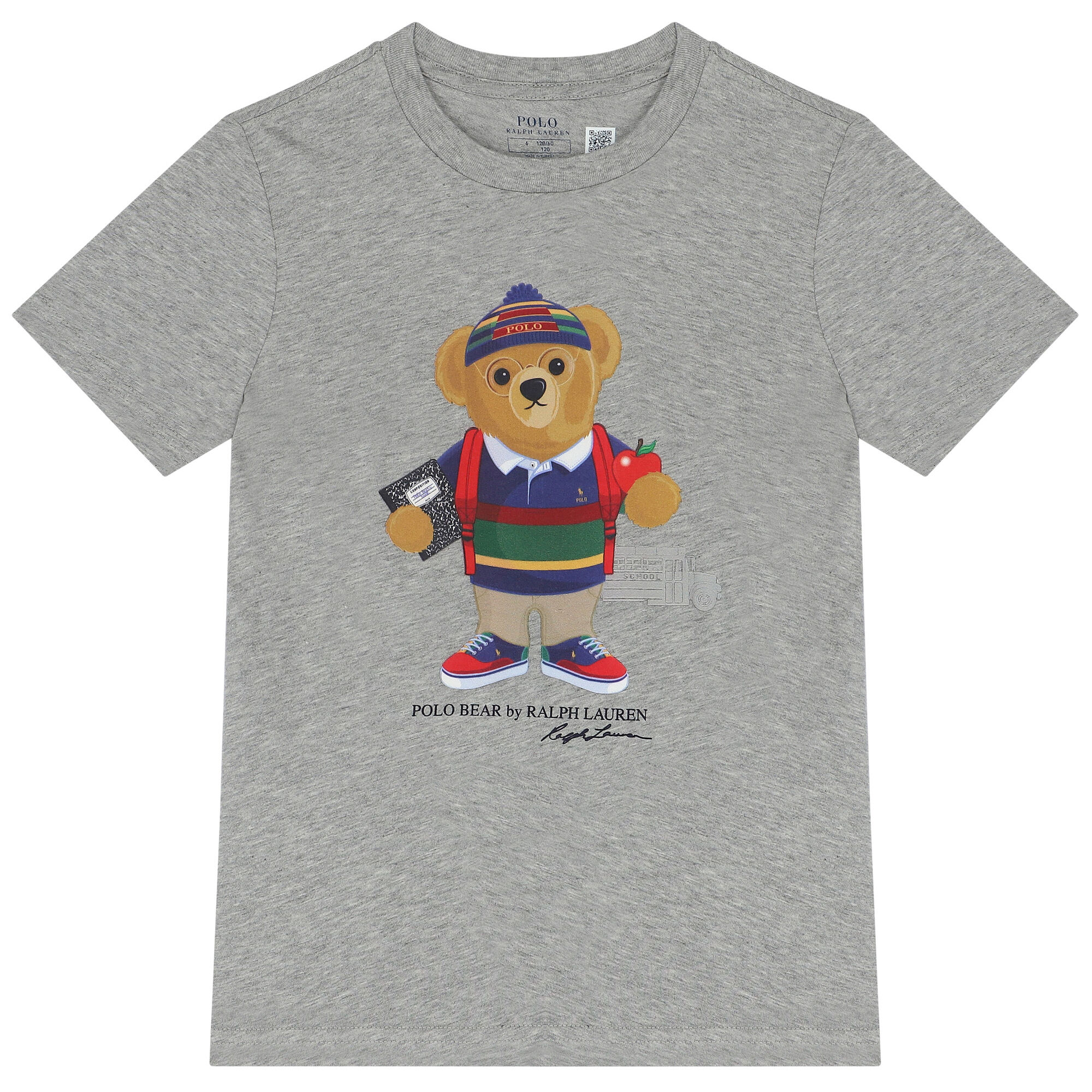 Ralph Lauren Boys Grey Polo Bear T Shirt Junior Couture UAE