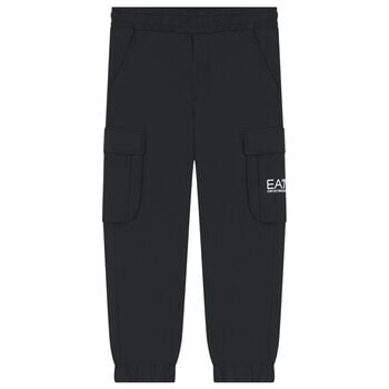 بنطلون أسود بشعار للأولاد