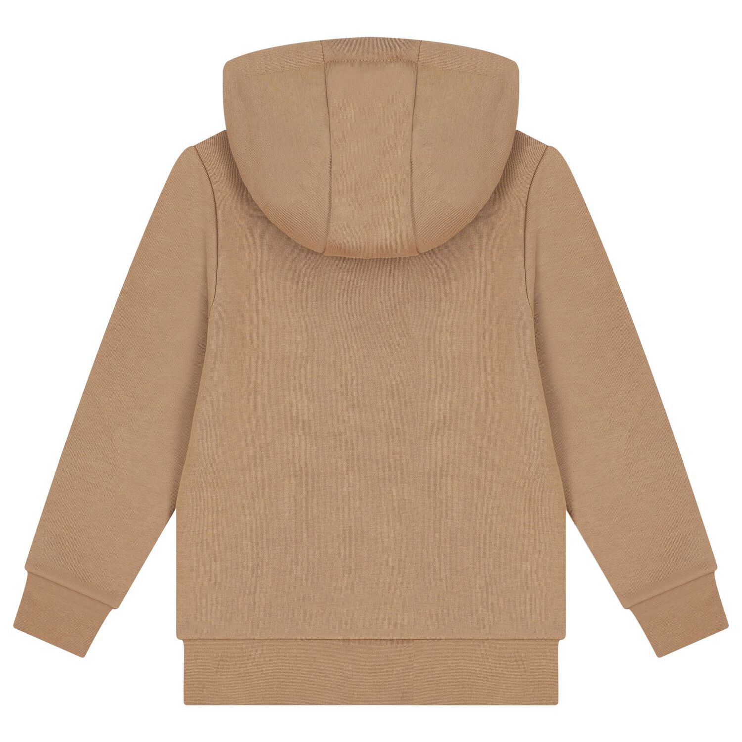 Boys Beige Logo Hooded Top, 2, hi-res image number null