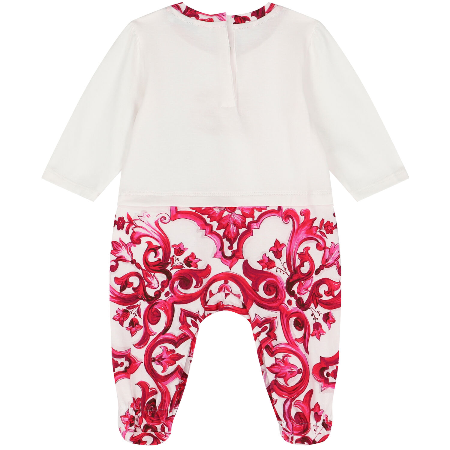 Baby Girls Ivory & Pink Majolica Babygrow Gift Set, 1, hi-res image number null