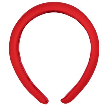 Girls Red Logo Padded Headband, 1 Girls Red Logo Padded Headband