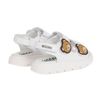 White Teddy Bear Sandals